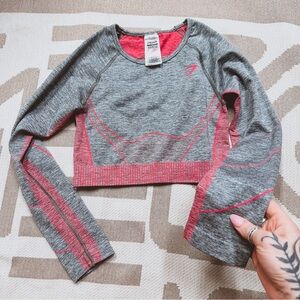 Gymshark seamless long sleeve workout compression top S